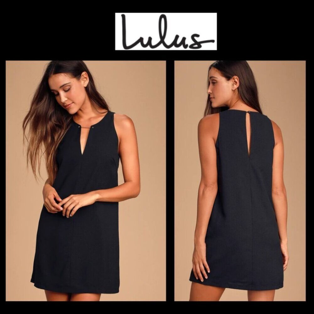 Lulus Barbell Black Dress